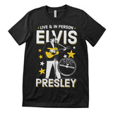 Elvis Presley - Live & In Person T-Shirt T-Shirt fra Elvis Presley