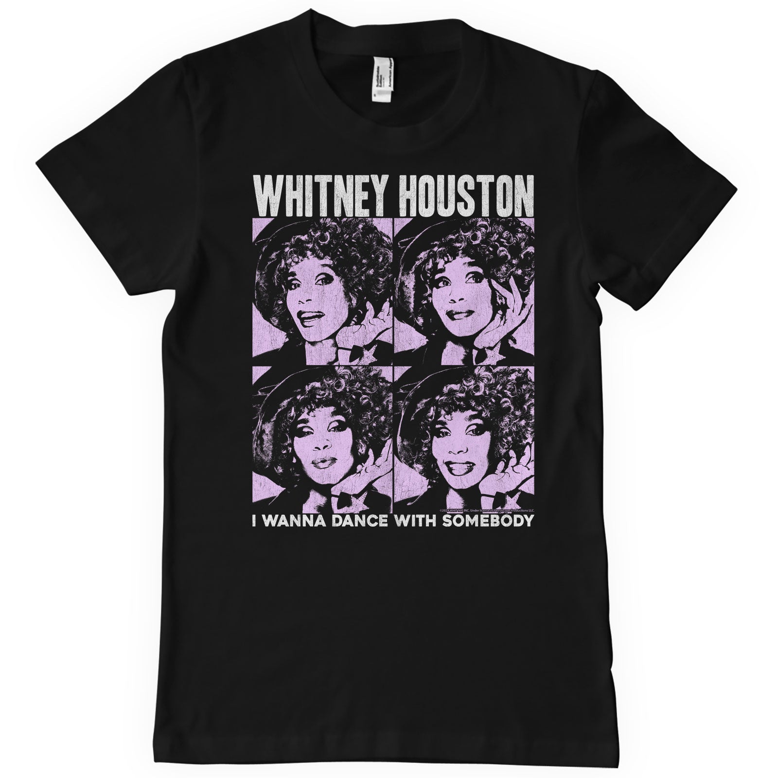 Whitney Houston Pop Art T-Shirt T-Shirt T-Shirt fra Whitney Houston