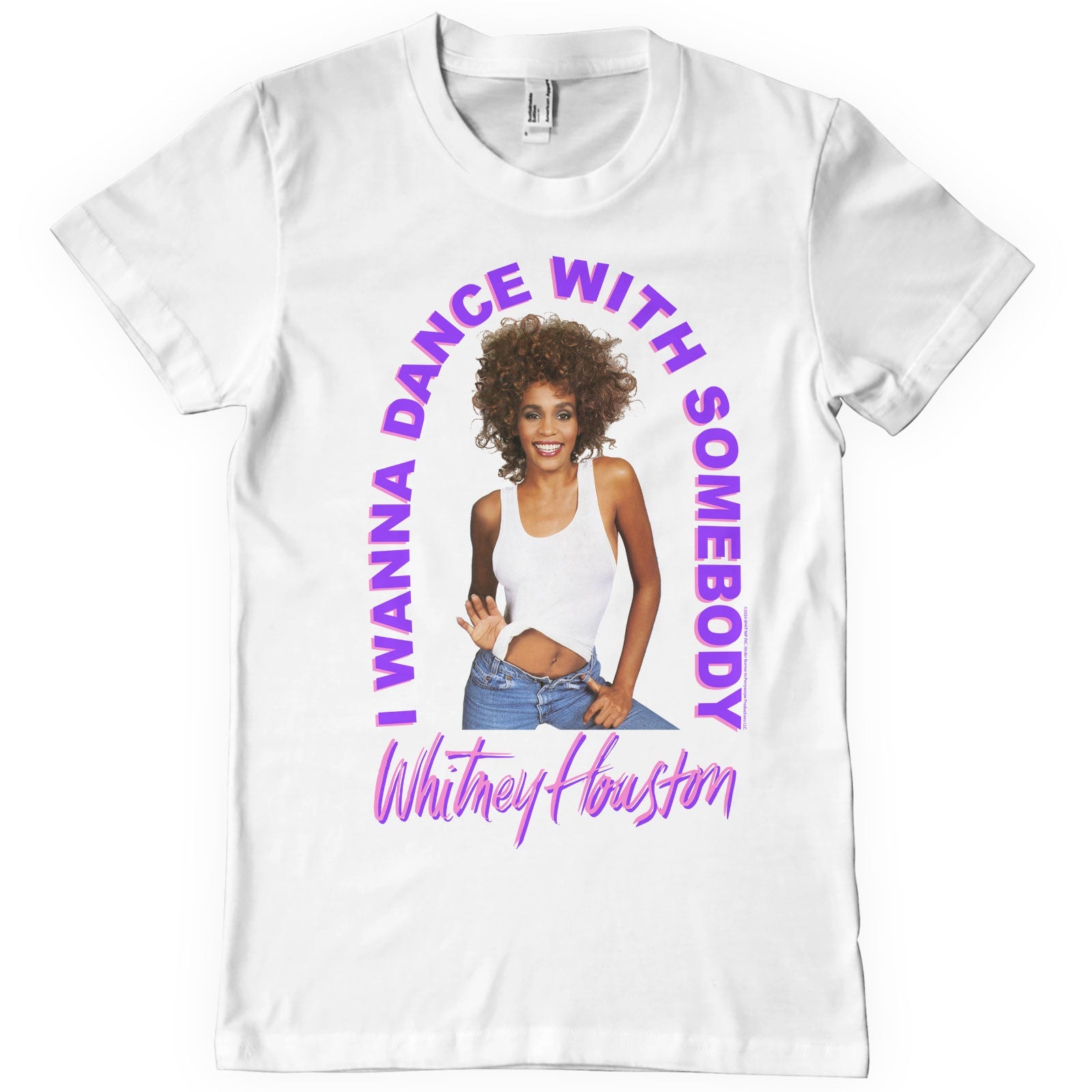 Whitney Houston - I Wanna Dance With Somebody T-Shirt T-Shirt fra Whitney Houston