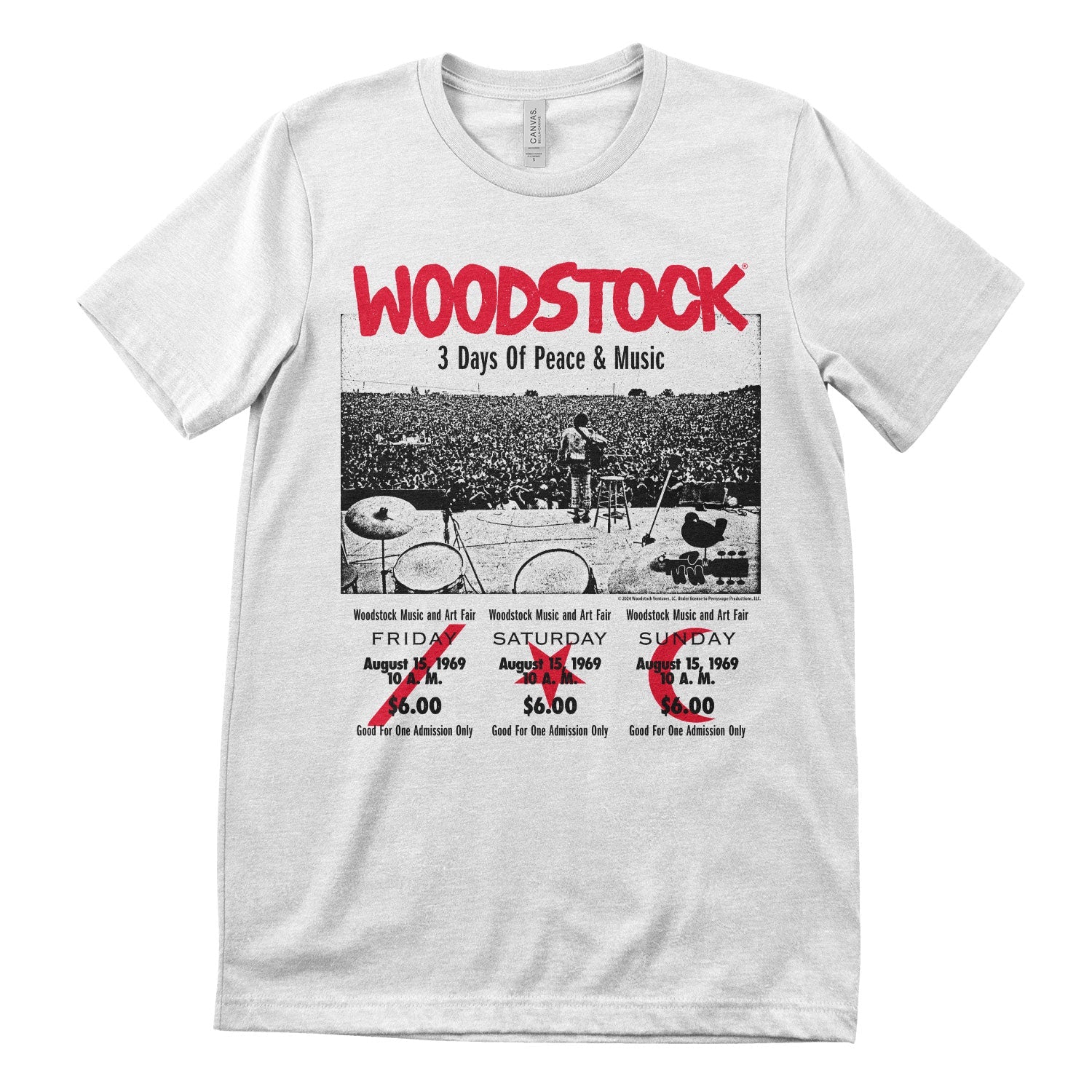 Woodstock - 3 Day Ticket T-Shirt