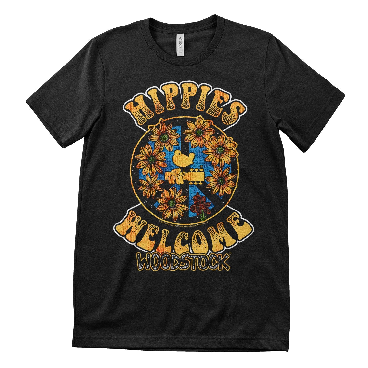 Hippies Welcome T-Shirt T-Shirt fra Woodstock