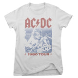 AC/DC - 1980 TOUR Girly Tee Girly Tee fra AC/DC
