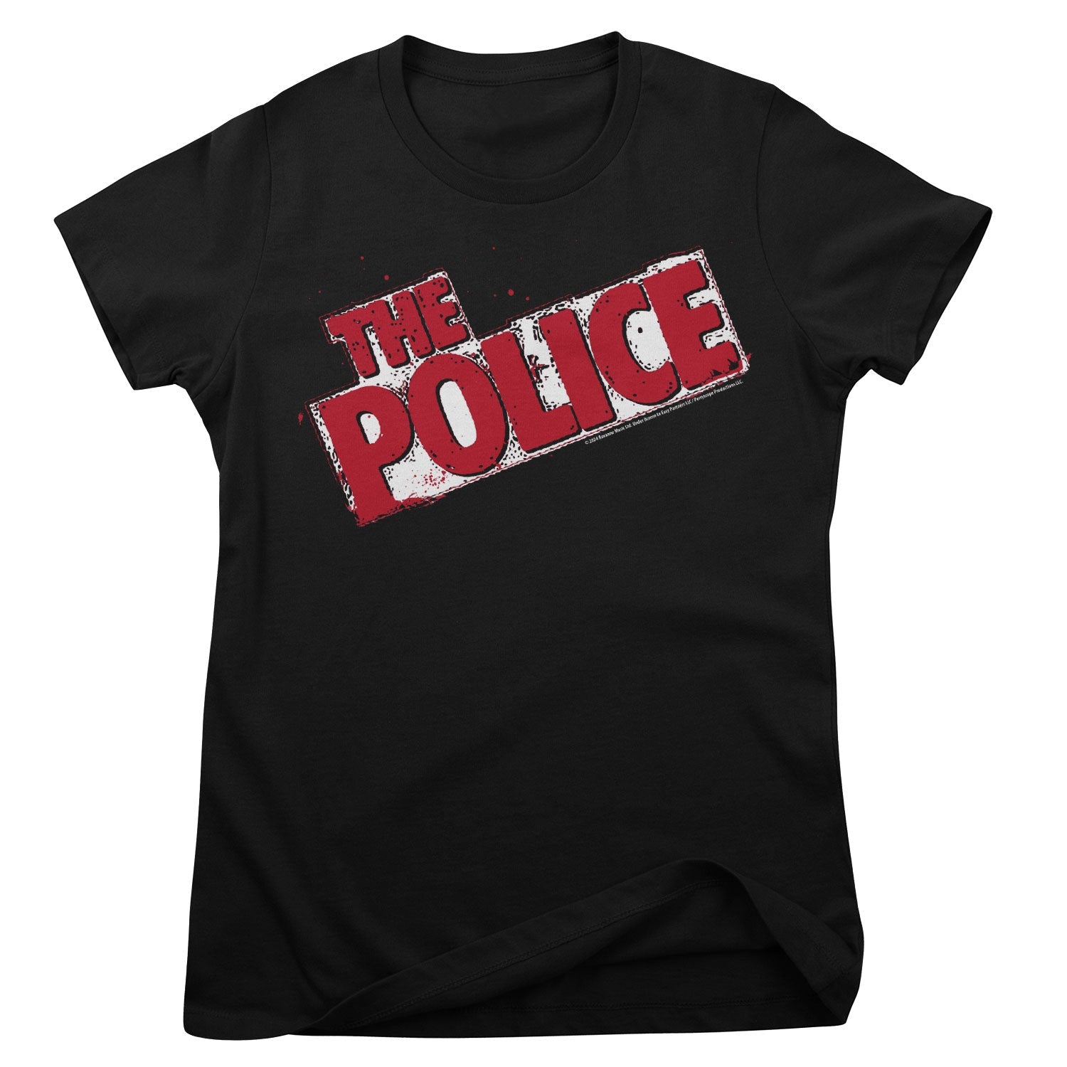 The Police Distressed Logo Girly Tee Girly Tee fra The Police