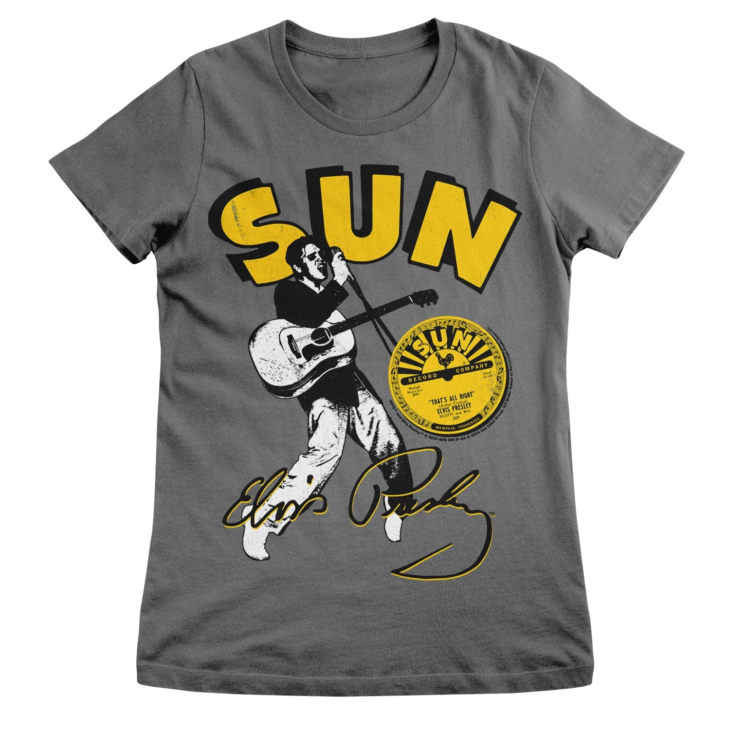Elvis Presley - Sun Records Girly Tee Girly Tee fra Elvis Presley