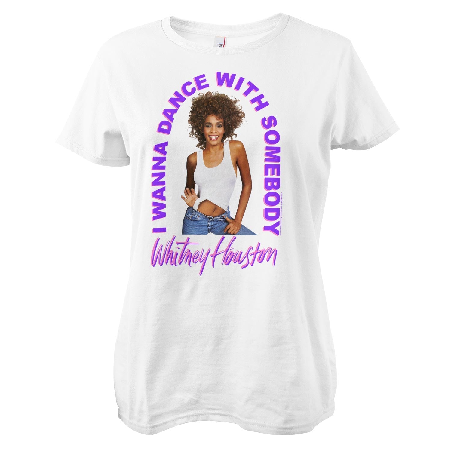 Whitney Houston - I Wanna Dance With Somebody Girly Tee Girly Tee fra Whitney Houston