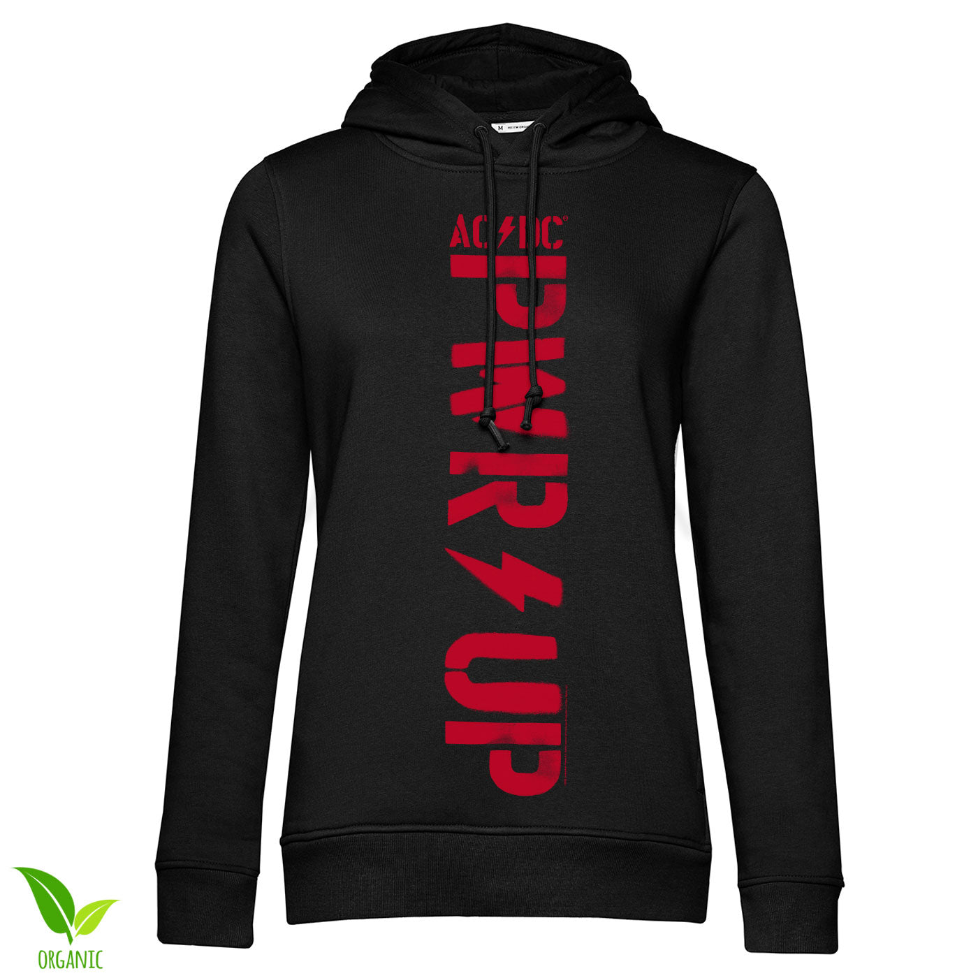 AC/DC - PWR-Up Vertical Logo Girly Hoodie Girly Hoodie fra AC/DC