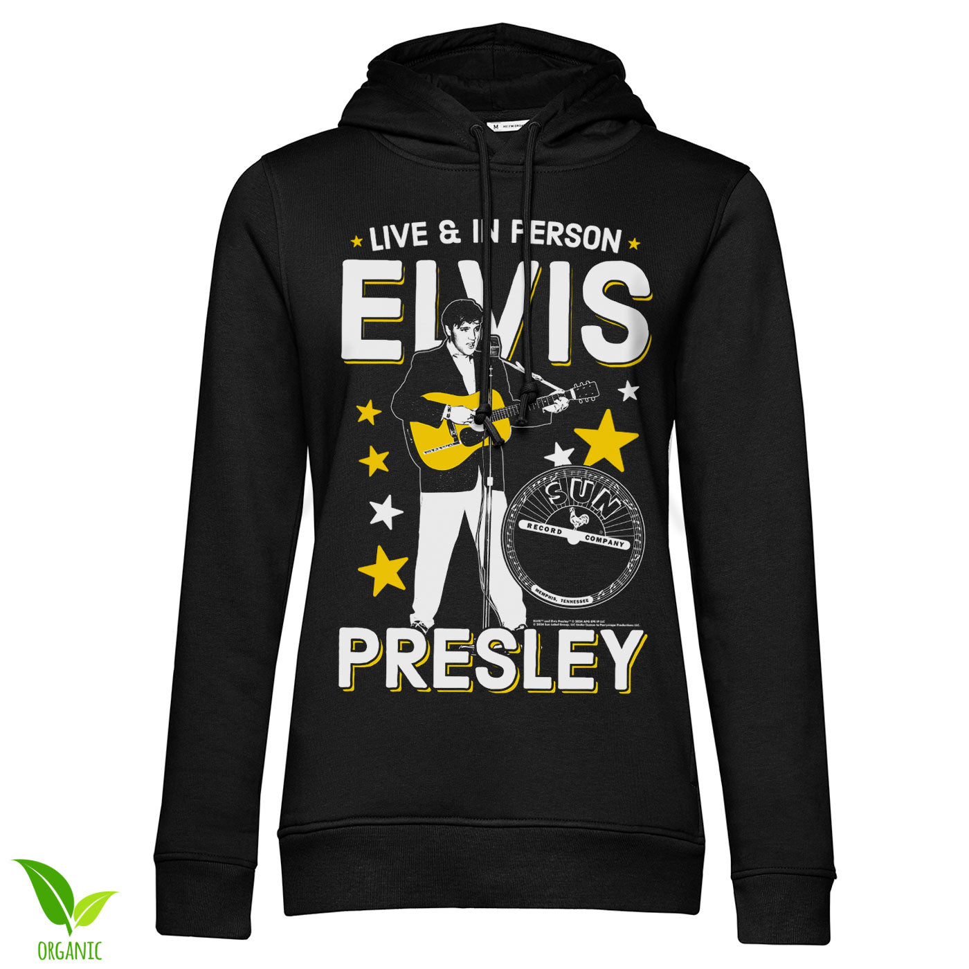 Elvis Presley - Live & In Person Girly Hoodie Girly Hoodie fra Elvis Presley