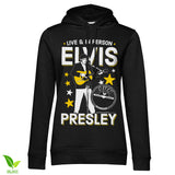 Elvis Presley - Live & In Person Girly Hoodie Girly Hoodie fra Elvis Presley