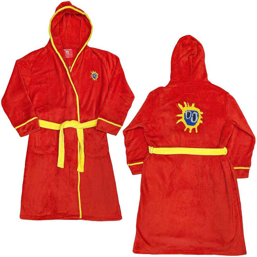 Primal Scream: Screamadelica (Red & Yellow) Bathrobe – officielt merchandise