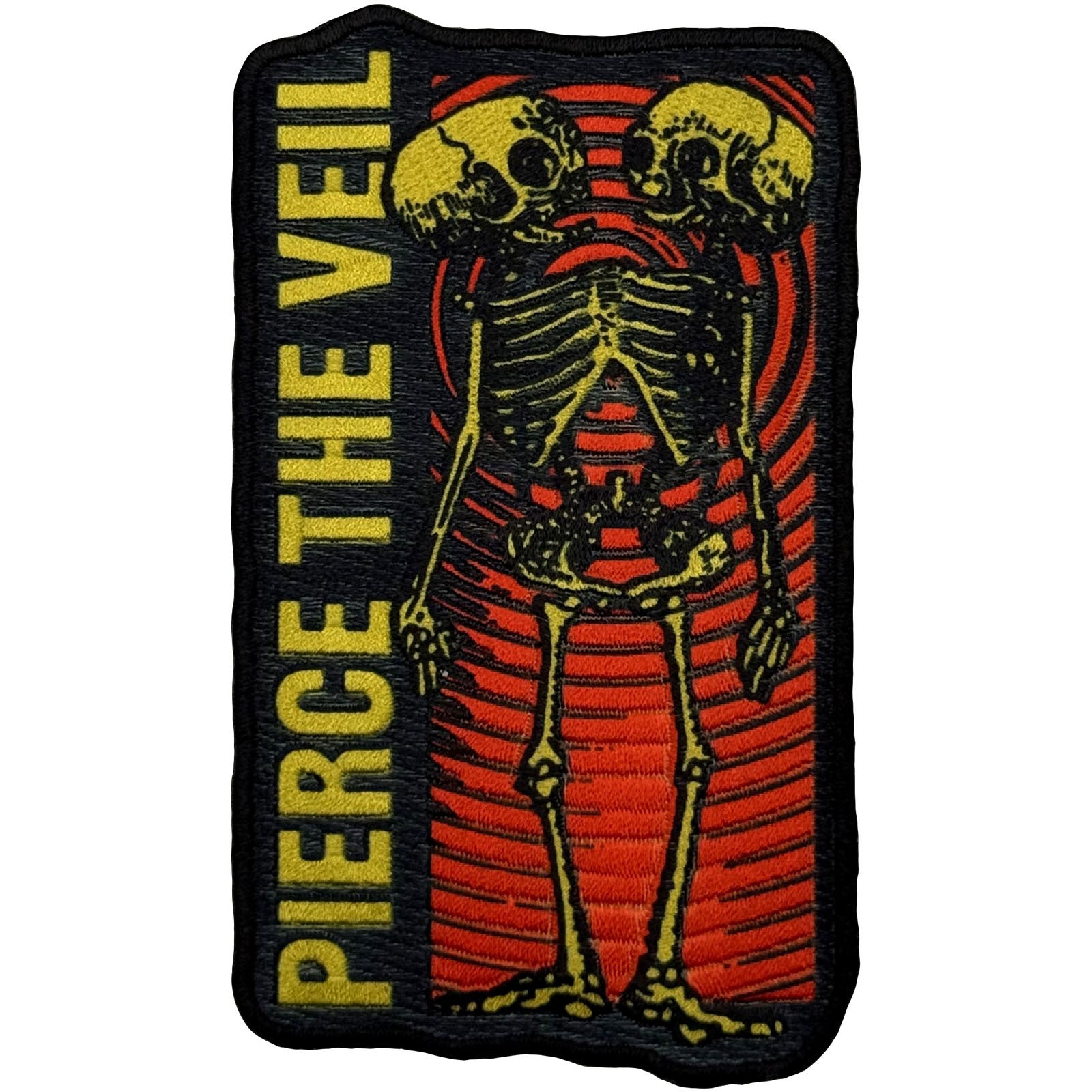 Pierce The Veil: Wavy Skeleton Patch – officielt merchandise
