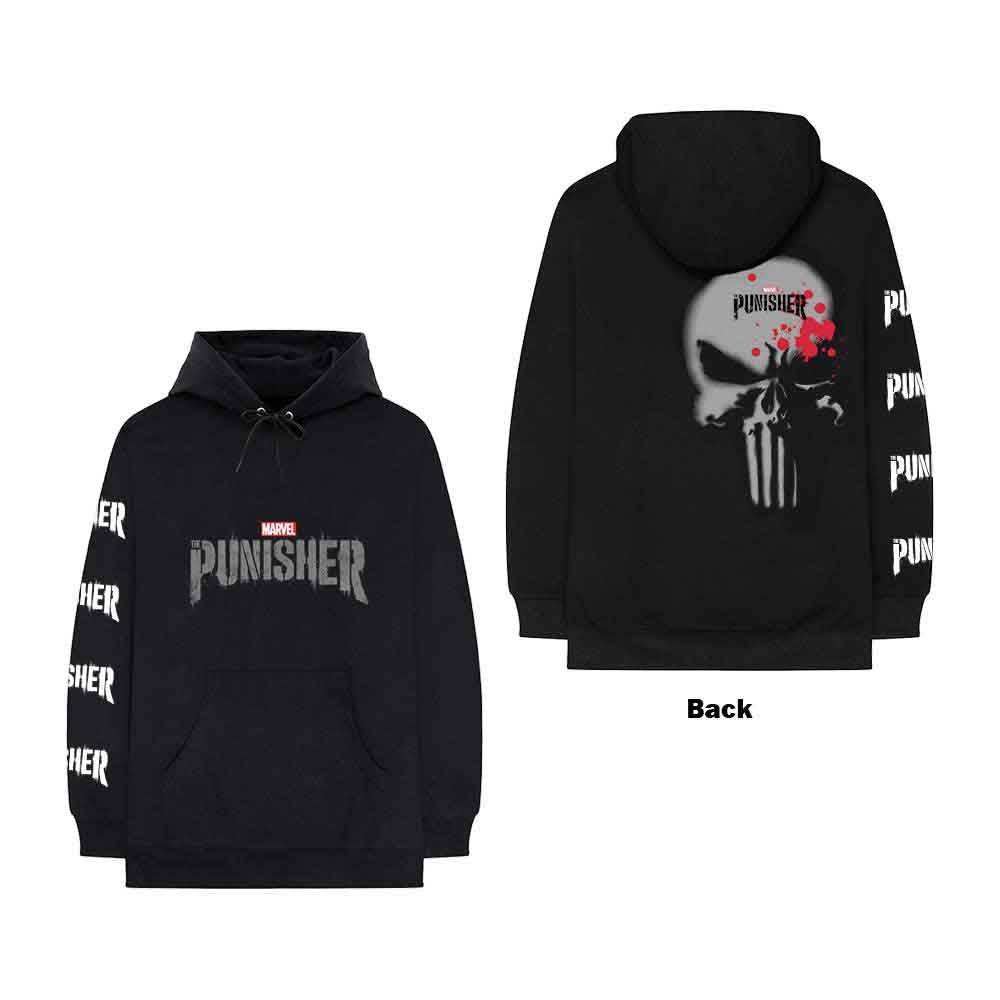 Marvel Comics: Punisher Stamp Hoodie – officielt merchandise