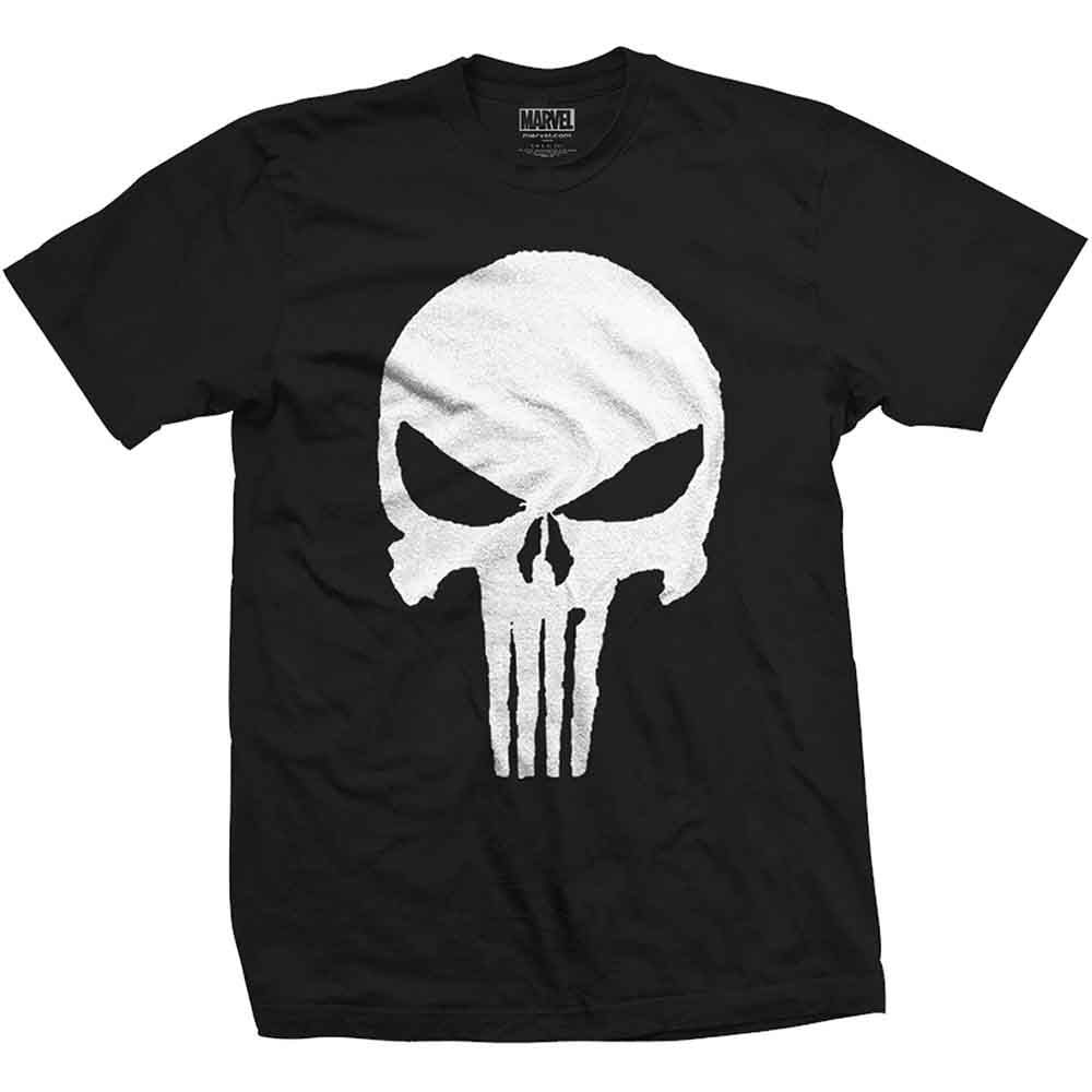 Marvel Comics: Punisher Jagged Skull T-shirt – officielt merchandise