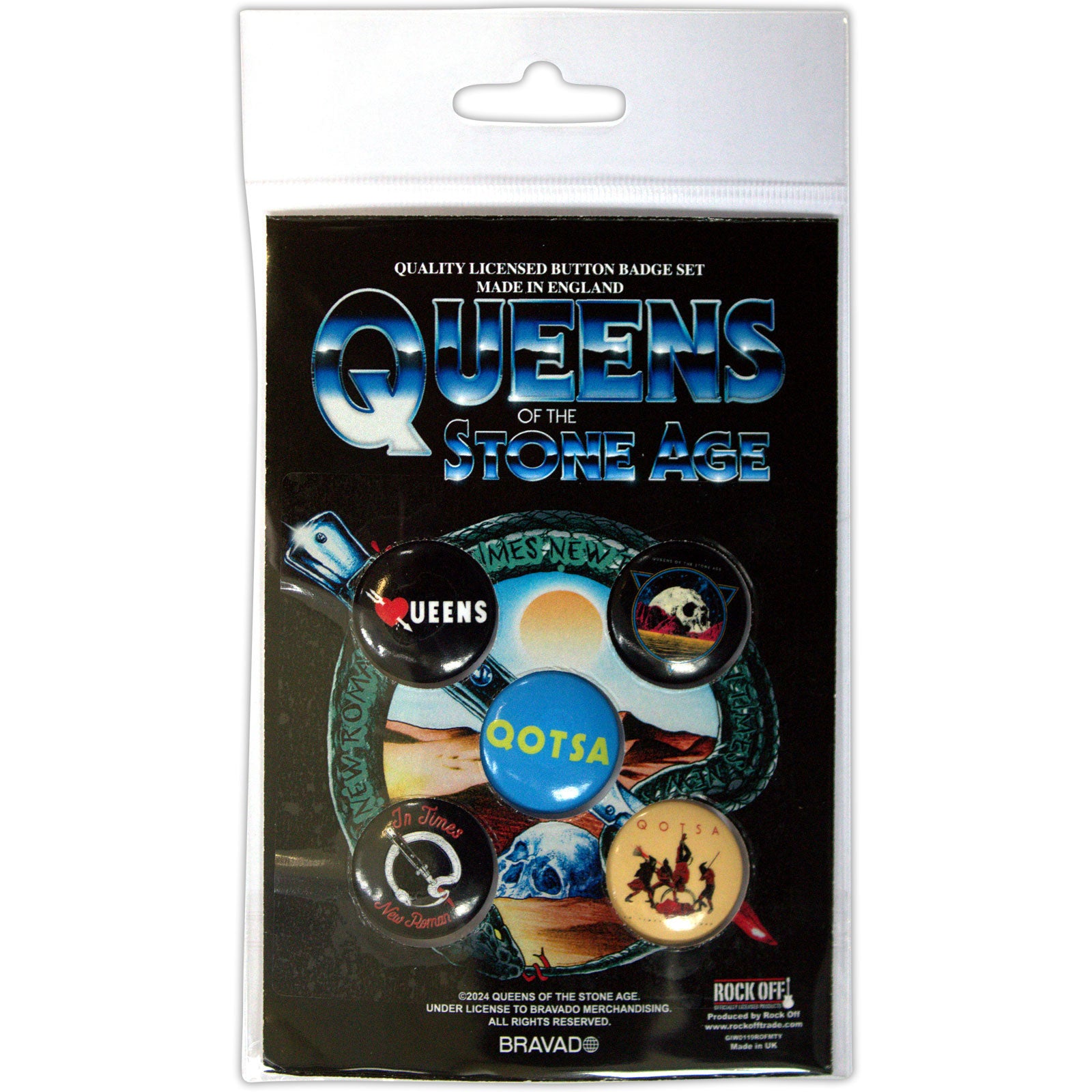 Queens Of The Stone Age: Logos Button Badge Pack