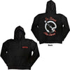 Queens Of The Stone Age: Snake Logo Pullover Hoodie (Back Print)