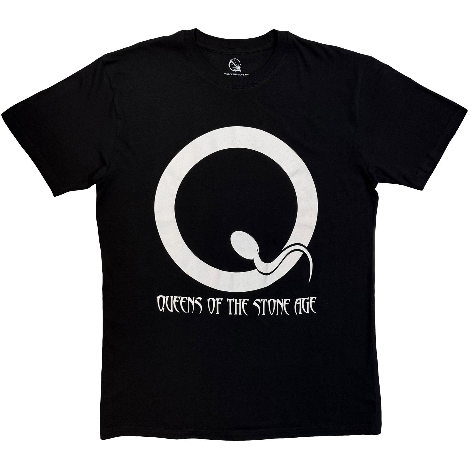 Queens Of The Stone Age: Sperm Logo Mono T-shirt – officielt merchandise