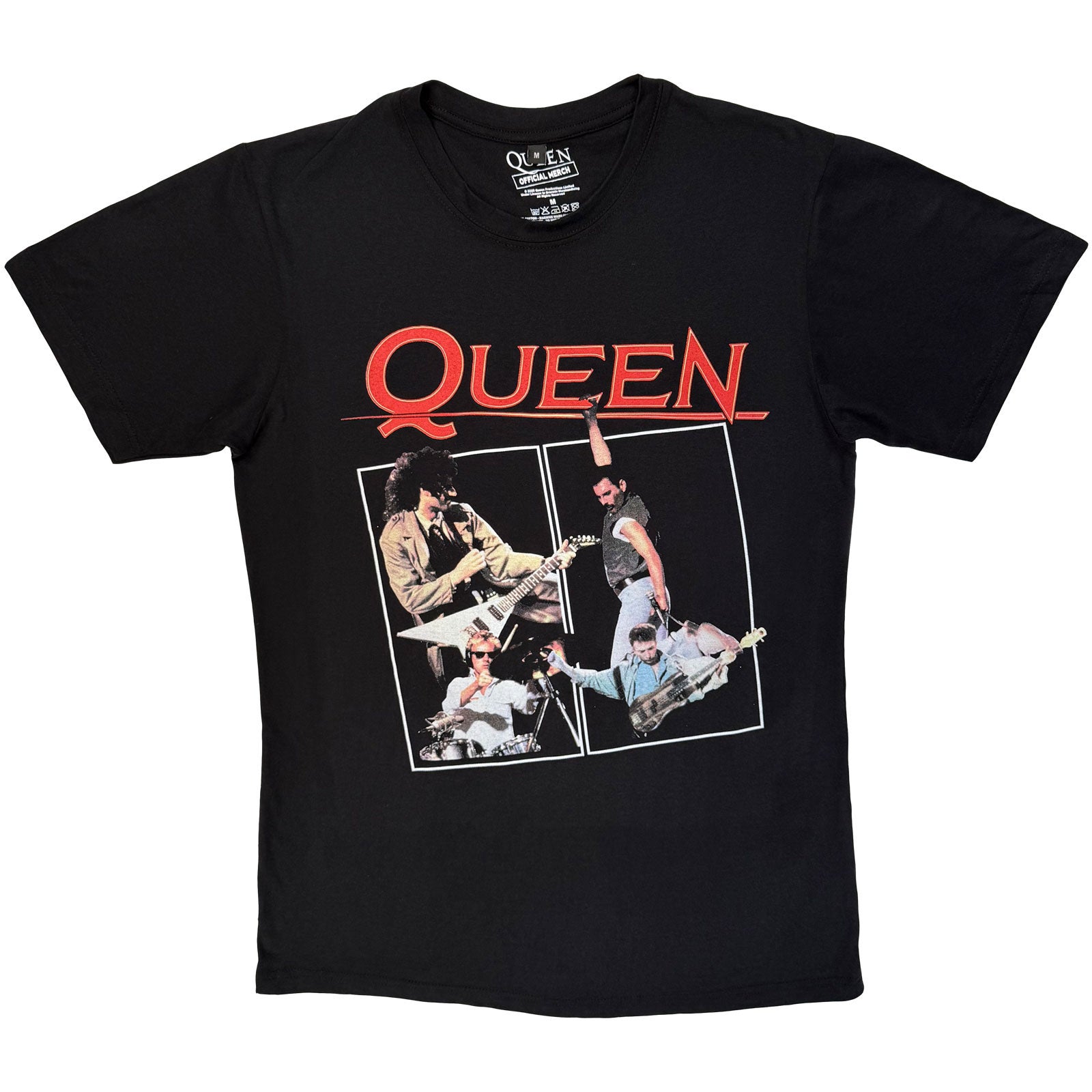Queen: Poster T-shirt – officielt merchandise