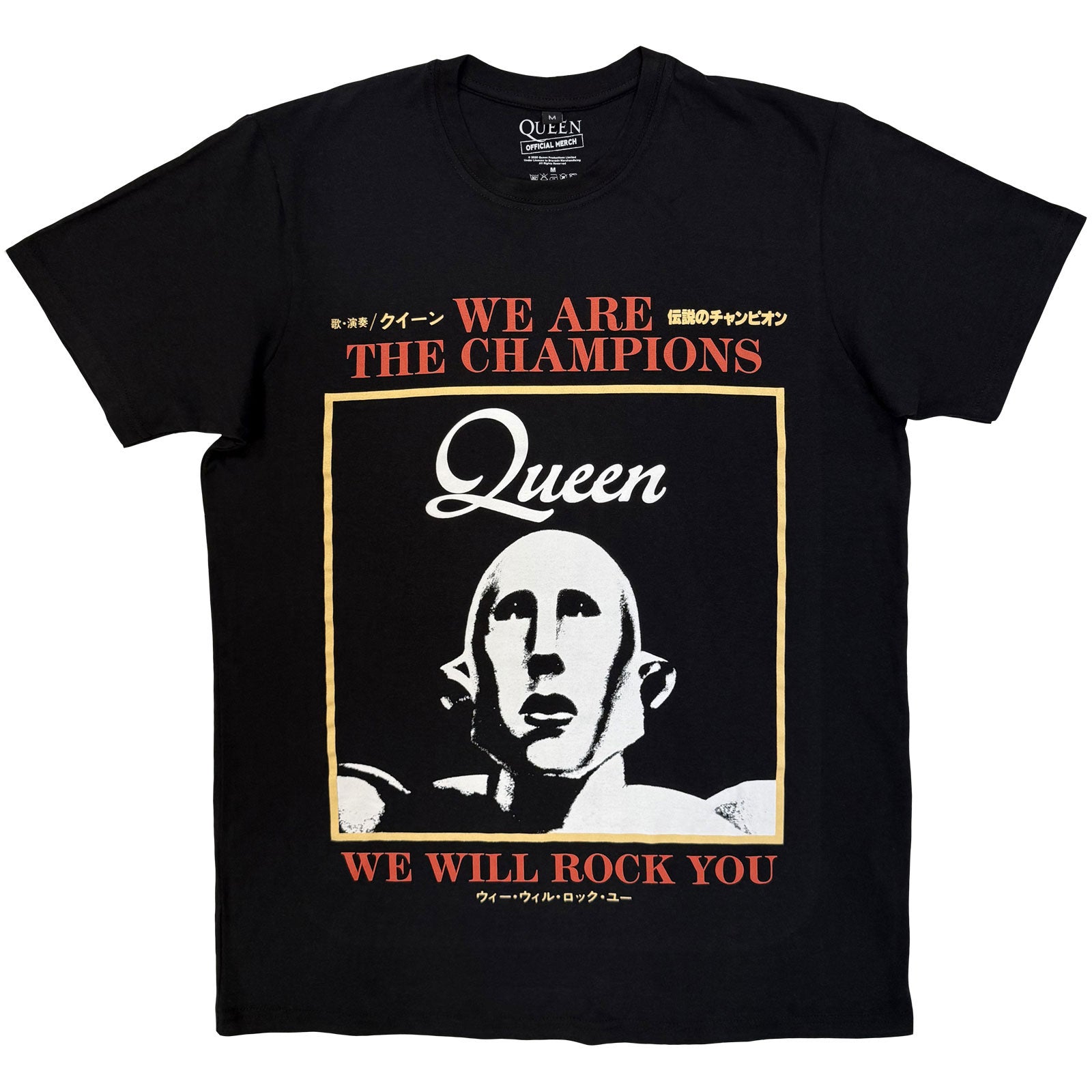 Queen: We Are The Champions T-shirt – officielt merchandise