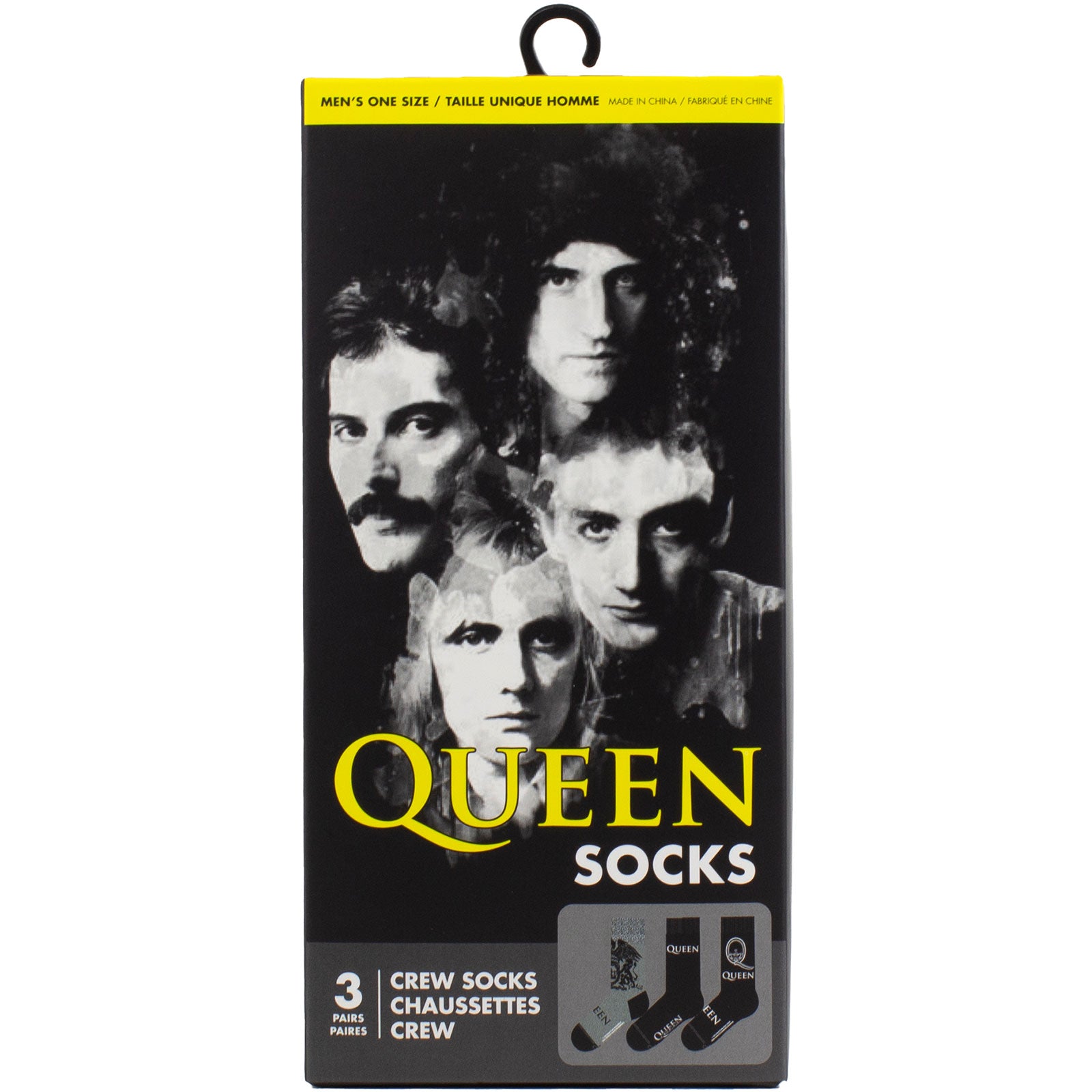 Queen: Logos (Multicolour) (UK Size 6.5 - 11) Strømper – officielt merchandise