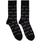 Queen: Logo Repeat Mono Ankle Socks