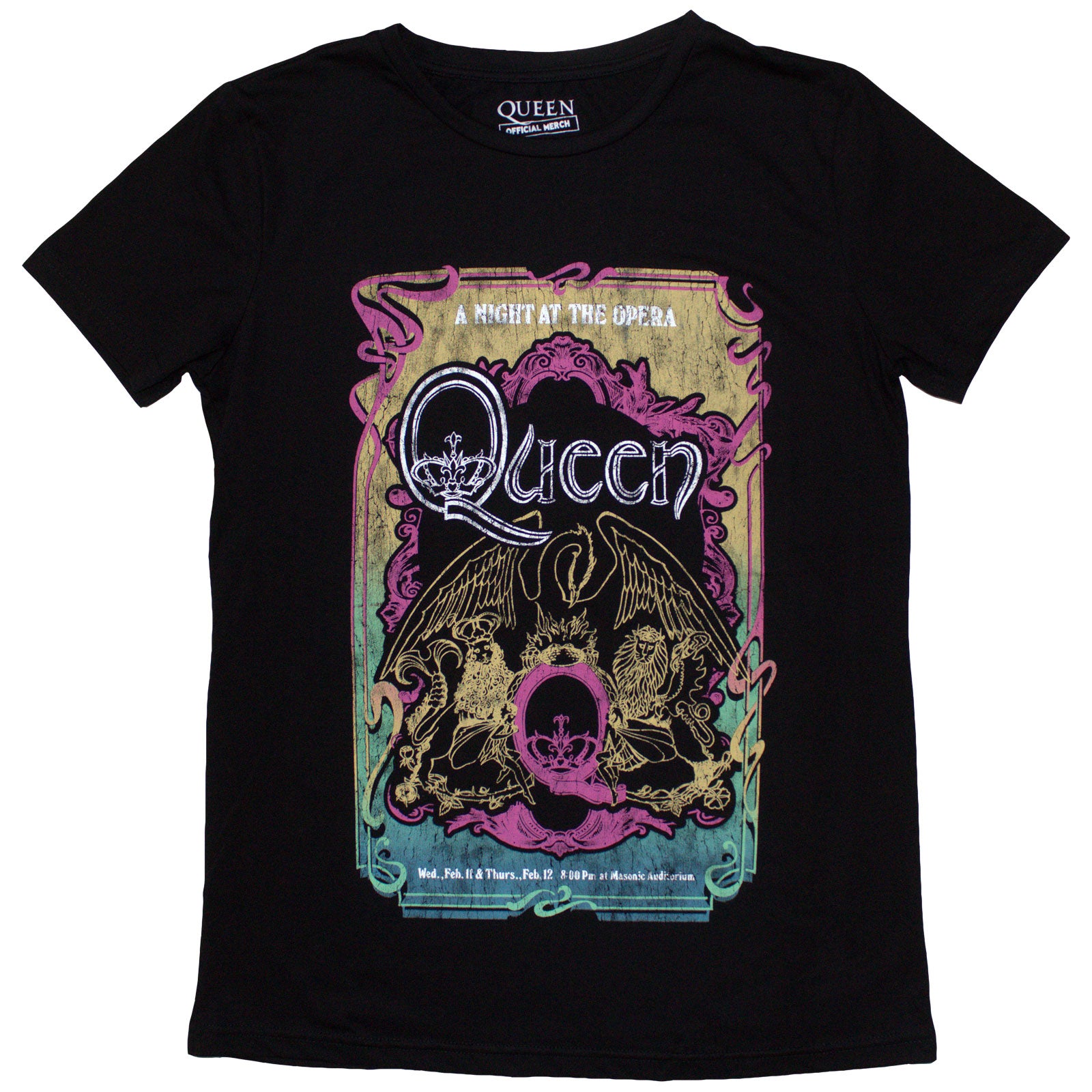 Queen: A Night At The Opera Tour '76 T-Shirt (Kvinder)