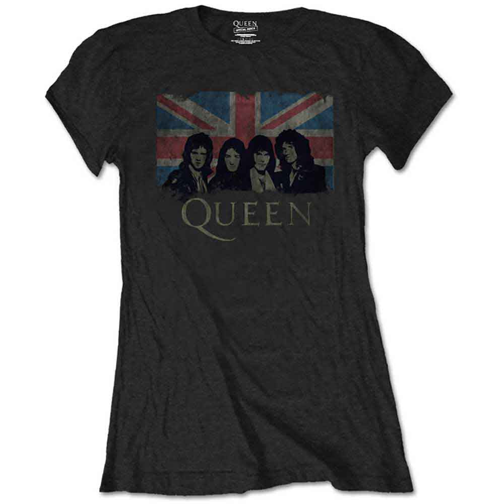 Queen: Union Jack T-shirt – officielt merchandise