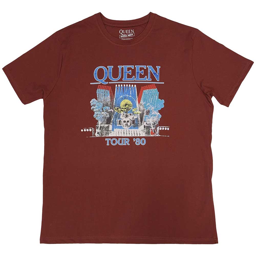 Queen: Tour '80 T-shirt – officielt merchandise