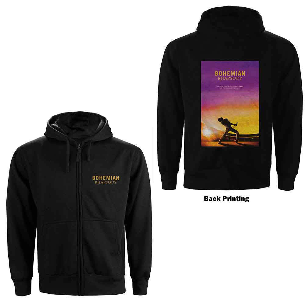 Queen: Bohemian Rhapsody Movie Poster Hoodie – officielt merchandise