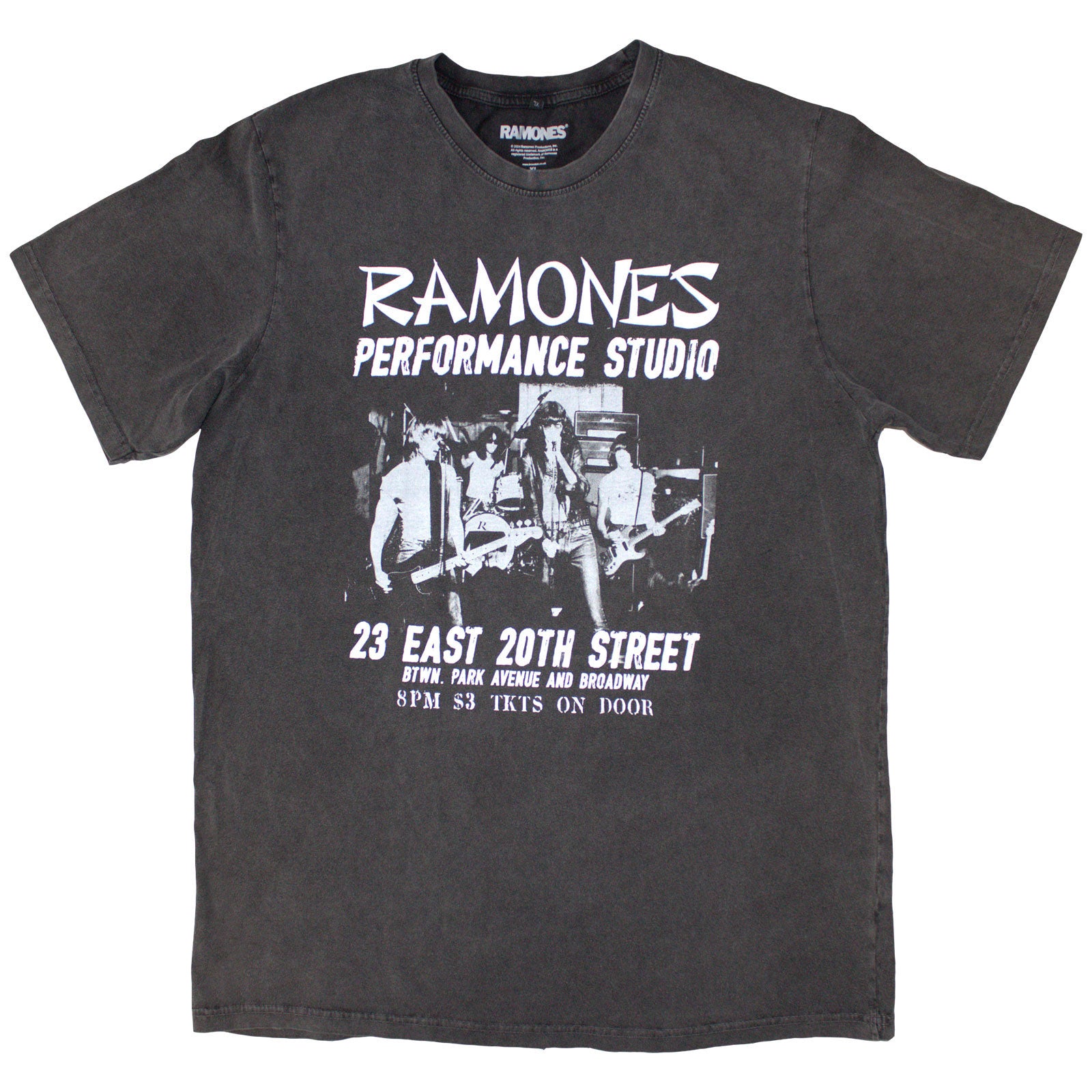 Ramones: East Village Stone Wash T-Shirt (Wash)