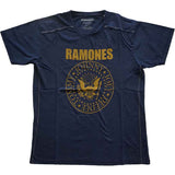 Ramones: Presidential Seal (Navy Blue) (Wash Collection) (LOS) T-shirt – officielt merchandise