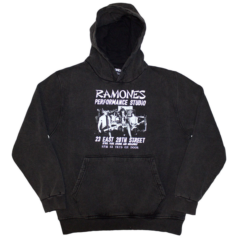 Ramones: East Village Stone Wash Pullover Hoodie (Wash)