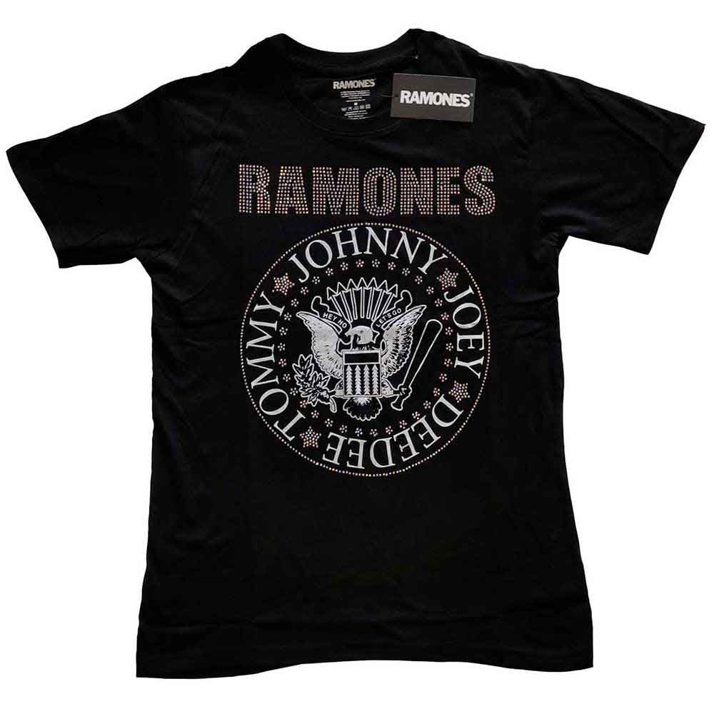 Ramones: Presidential Seal (Embellished) T-shirt – officielt merchandise