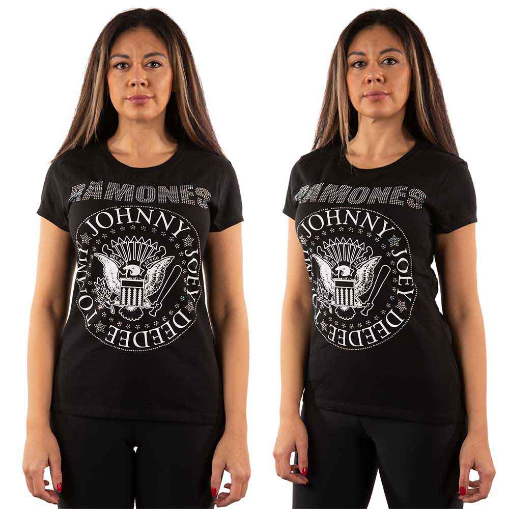Ramones: Presidential Seal (Embellished) T-shirt – officielt merchandise