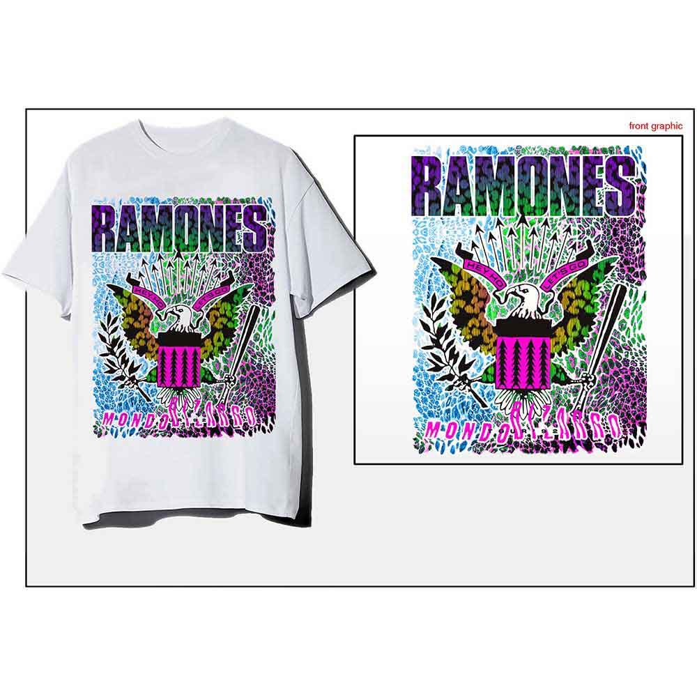 Ramones: Animal Skin T-shirt – officielt merchandise