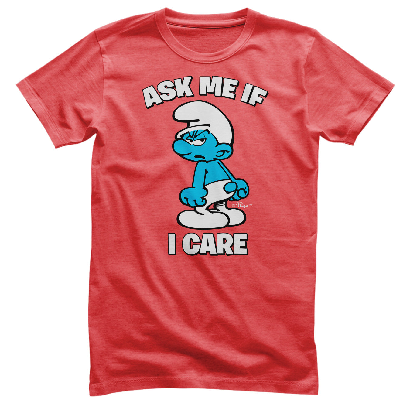 The Smurfs - Ask Me If I Care T-Shirt