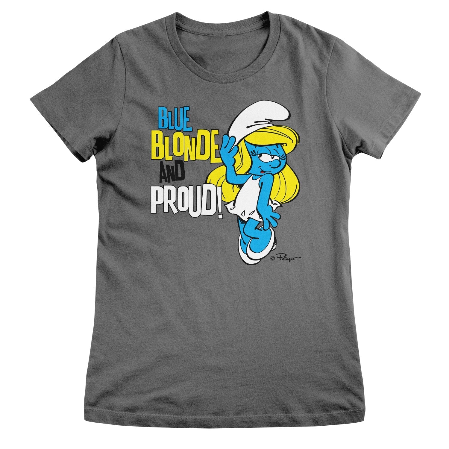 Blue, Blonde & Proud Girly Tee