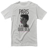 Audrey Hepburn - Paris Is Always A Good Idea T-Shirt T-Shirt fra Art & Designs