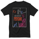 Alfred Hitchcock's PSYCHO Movie Poster T-Shirt T-Shirt fra Skräck