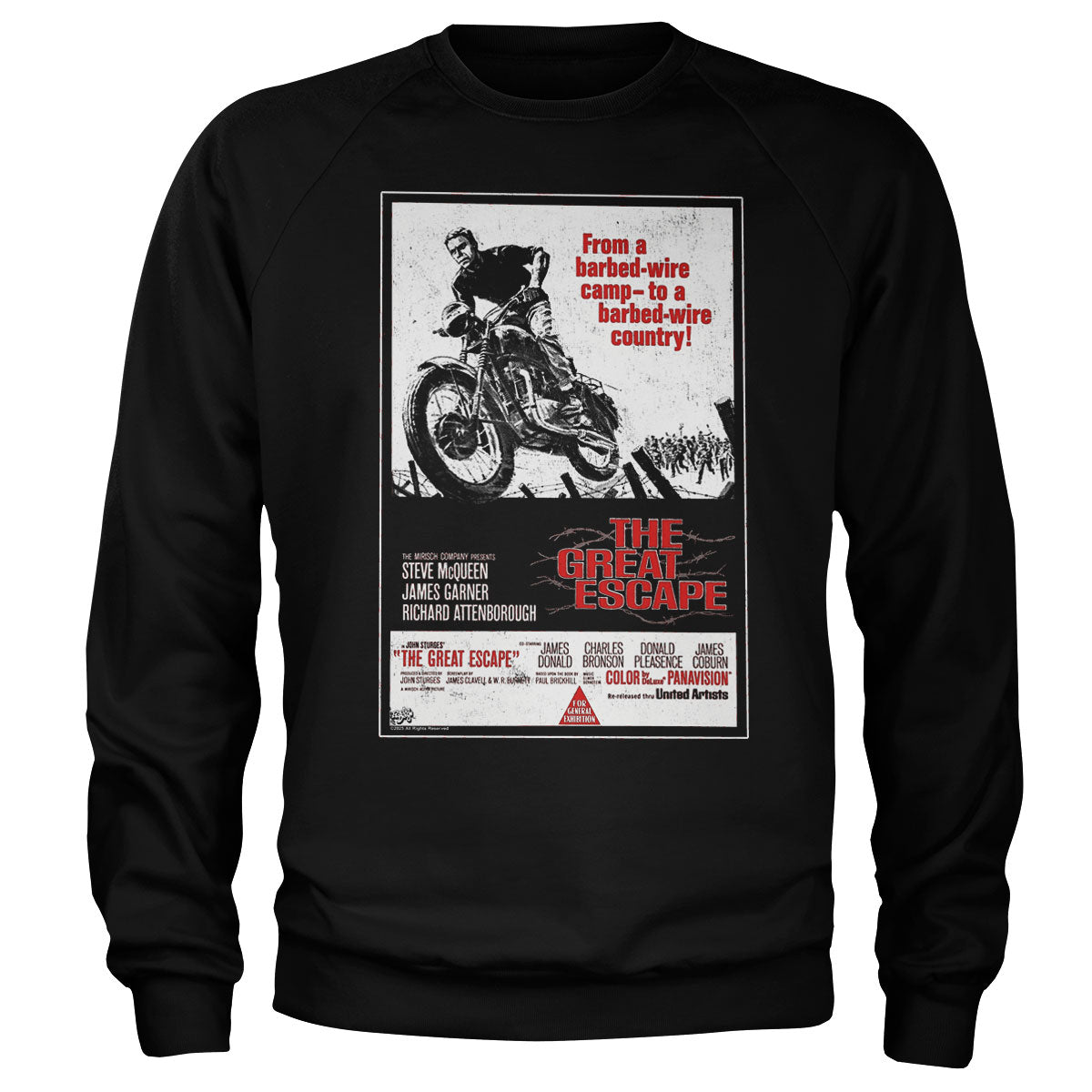 The Great Escape Movie Poster Sweatshirt Sweatshirt fra MerchHub.dk