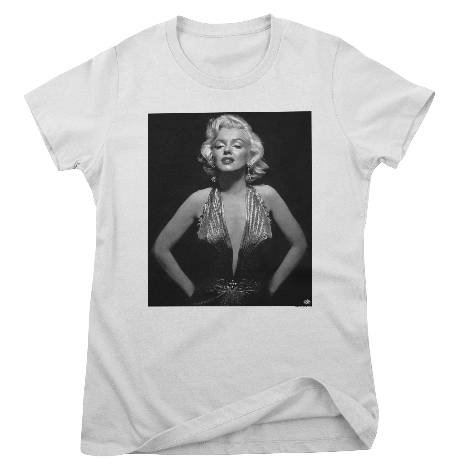 Marilyn Monroe - Fancy Low Cut  Portrait Girly Tee Girly Tee fra Marilyn Monroe