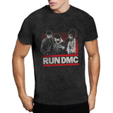 Run DMC: Gradient Bars (Dip - Dye On Black) (Wash Collection) T-shirt – officielt merchandise