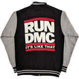 Run DMC Unisex Varsity Jacket: It's Like That (Back Print)
