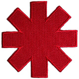 Red Hot Chili Peppers: Asterisk Cut-Out Red Border Standard Patch