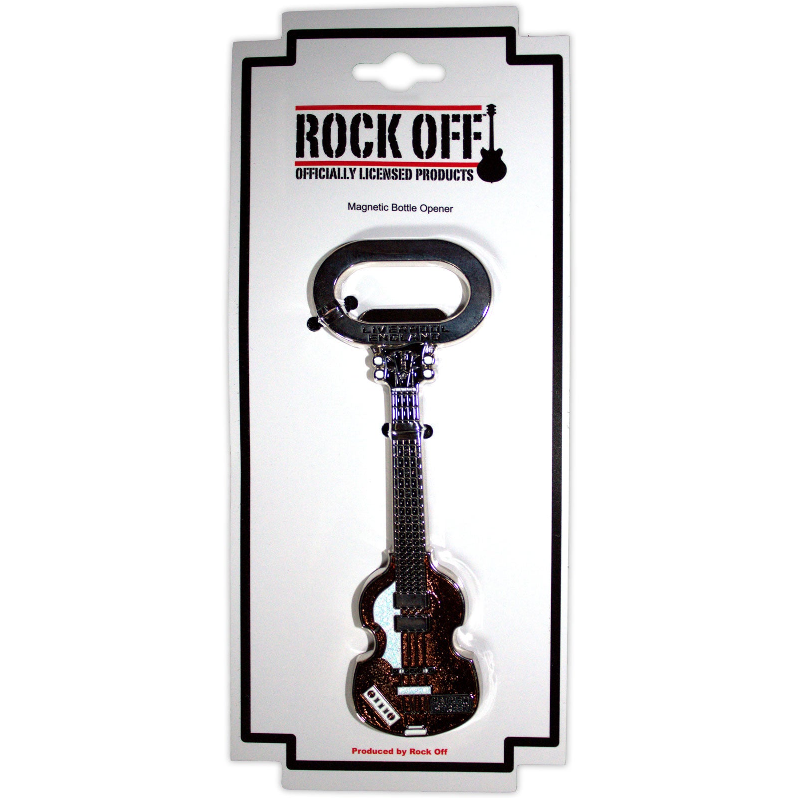Rock Off: Mathew Street Brown Bass Bottle Opener