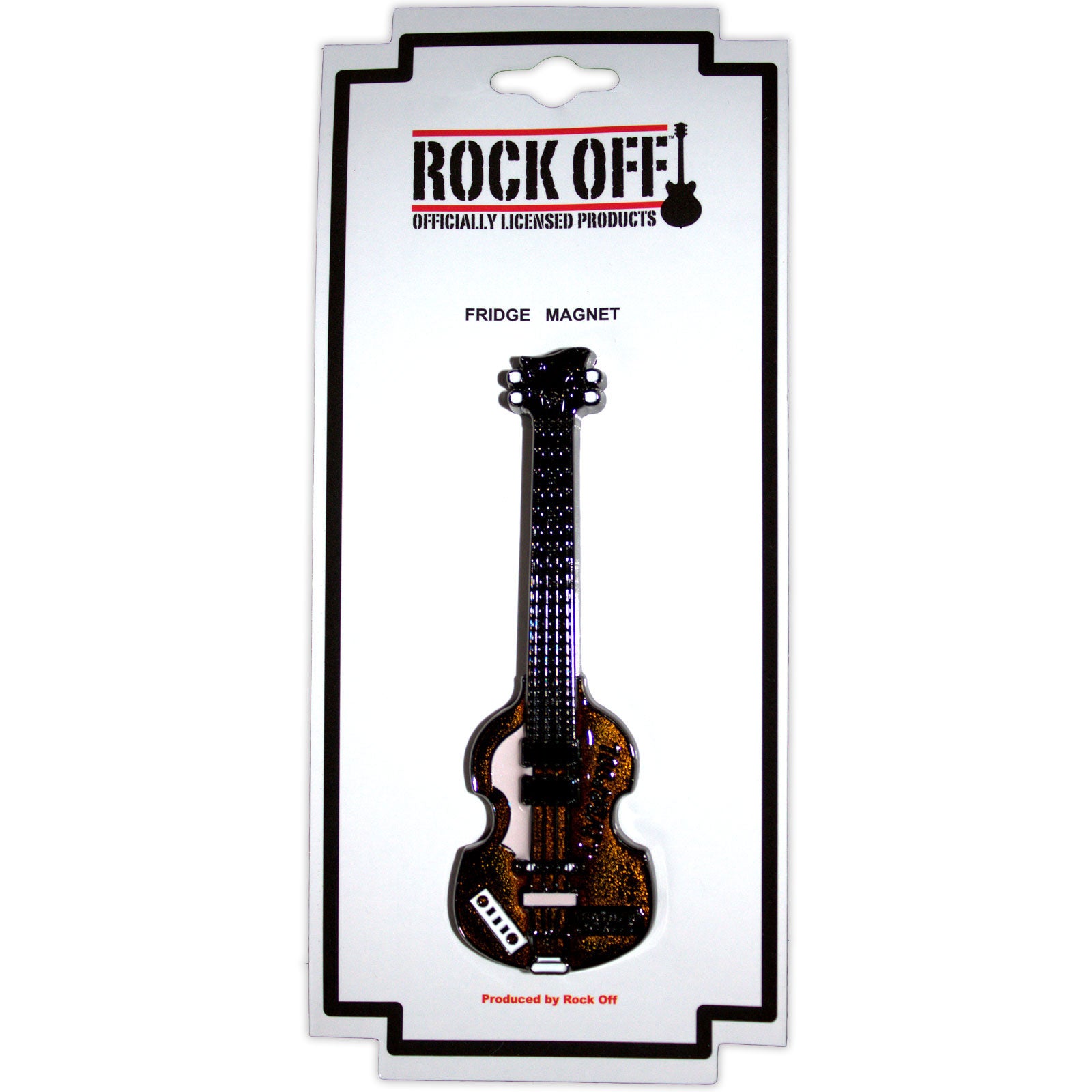 Rock Off: Mathew Street Brown Bass Premium Fridge Magnet