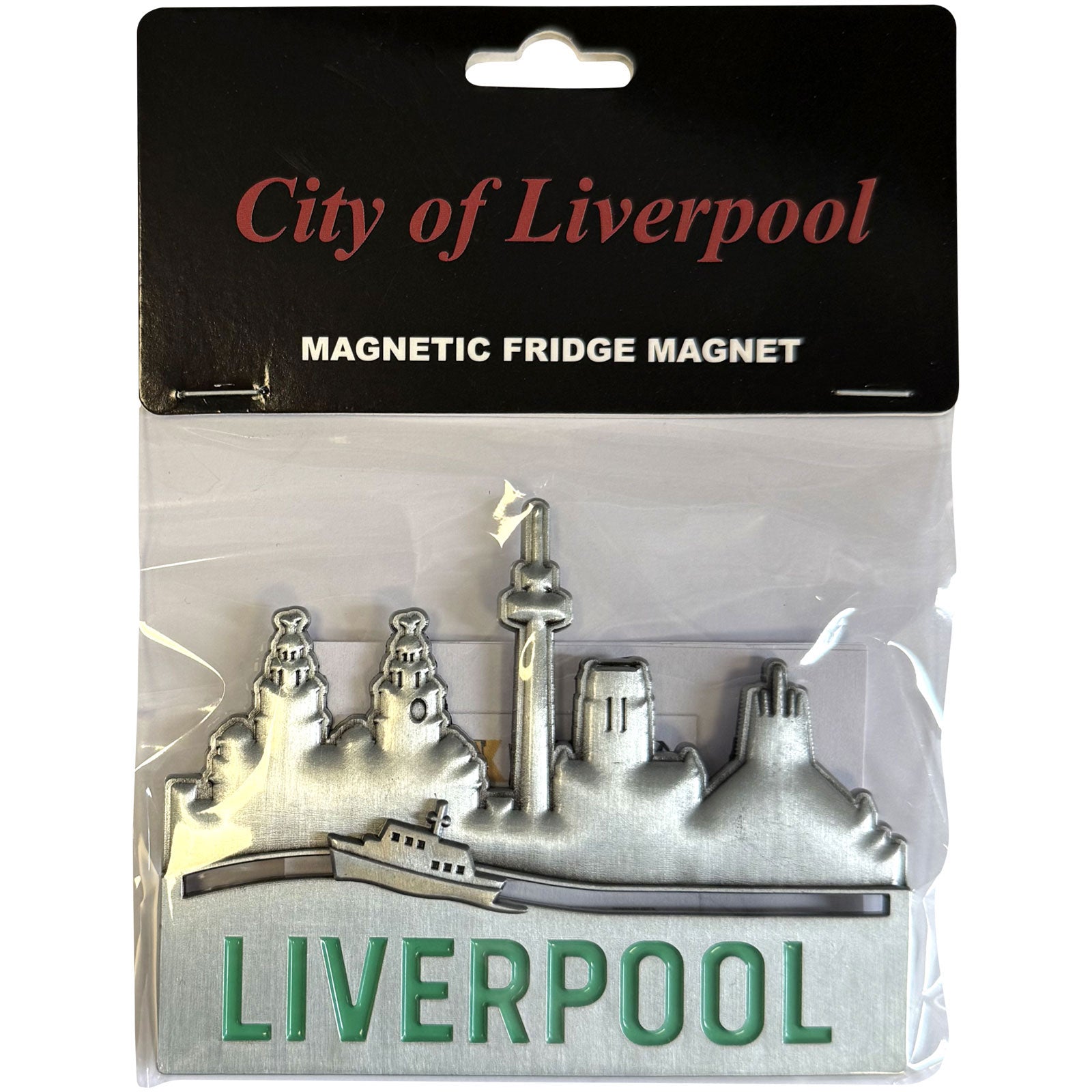 Rock Off: City Of Liverpool Skyline Magnet – officielt merchandise