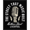 Rock Off: Mathew St Mic Street That Music Built Woven Patch