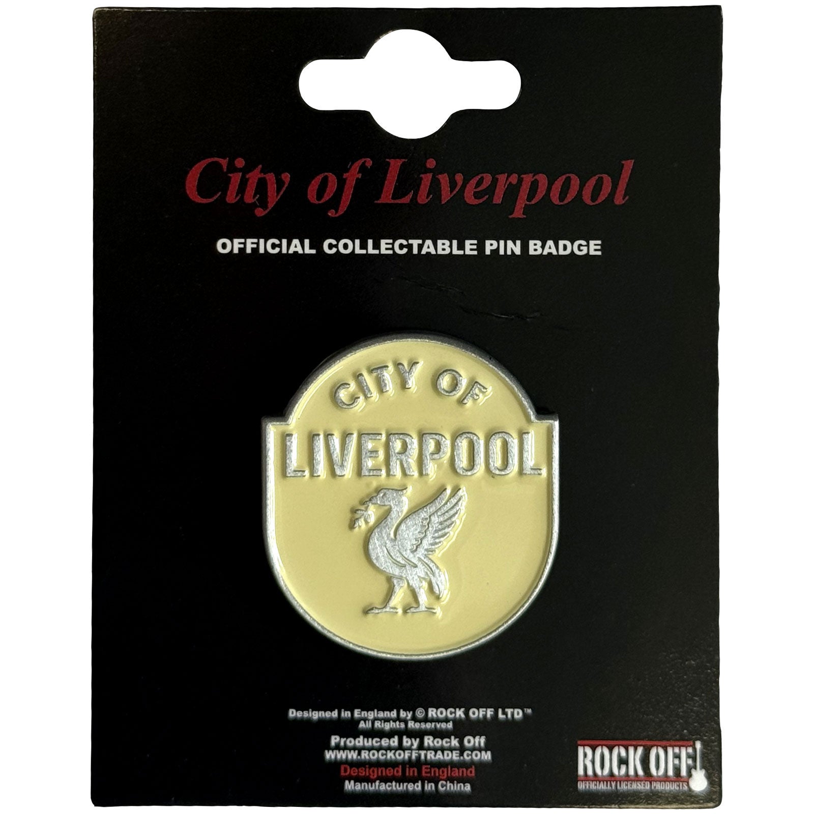 Rock Off: City Of Liverpool Emblem Pin badge – officielt merchandise