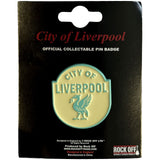Rock Off: City Of Liverpool Emblem Cyan Pin badge – officielt merchandise