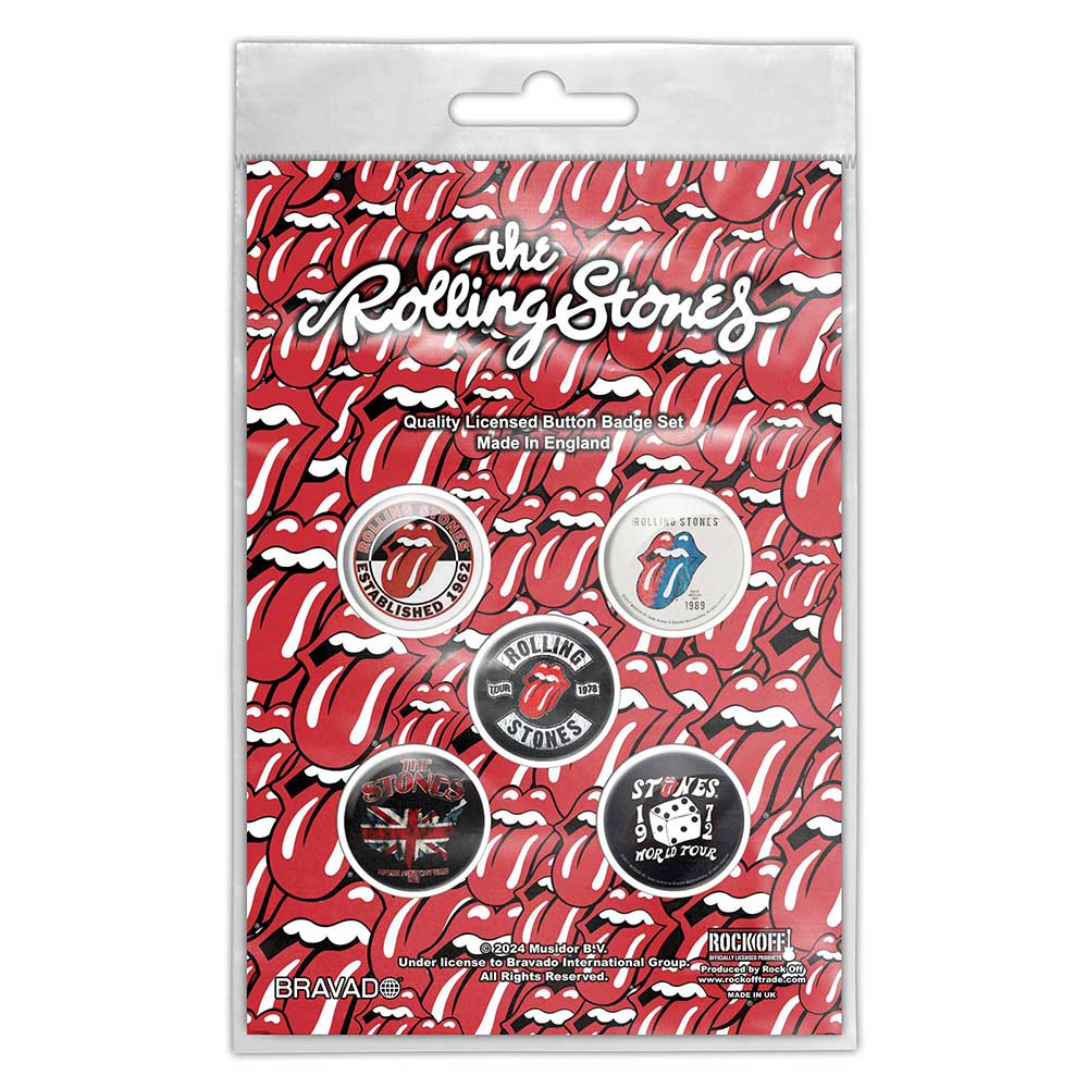 The Rolling Stones: Tour Collection Button Badge Pack