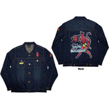 The Rolling Stones: Sympathy (Denim Blue) (Back & Sleeve Print) Jakke – officielt merchandise